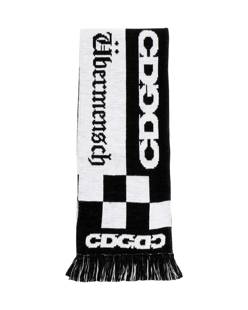 ⭐️CDG G-DRAGON Ubermensch CHECKERED STOLE CDG x G-DRAGON Übermensch CHECKERED STOLE WHITE / BLACK