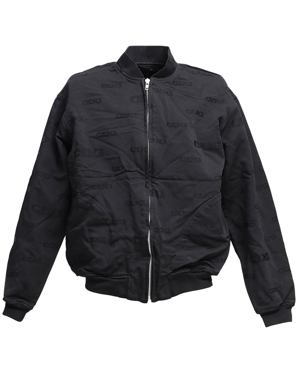 CDG POLYESTER JACQUARD GARMENT TREATED STAFF BLOUSON - CDG BY CDG POLYESTER JACQUARD GARMENT TREATED STAFF BLOUSON - CDG BY