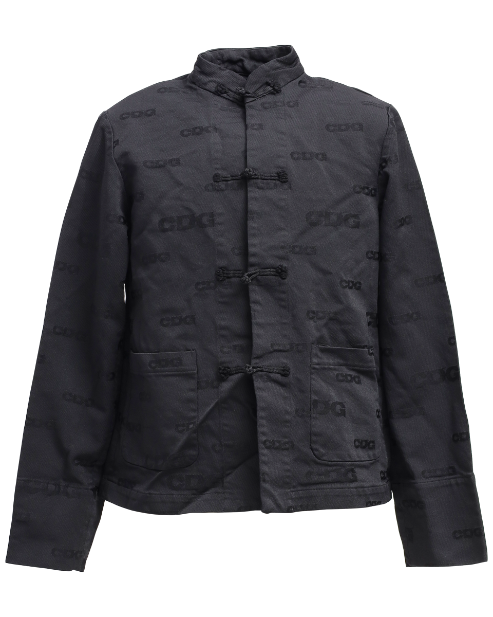 CDG POLYESTER JACQUARD GARMENT TREATED CHINA JACKET - CDG BY COMME CDG POLYESTER JACQUARD GARMENT TREATED CHINA JACKET - CDG BY COMME