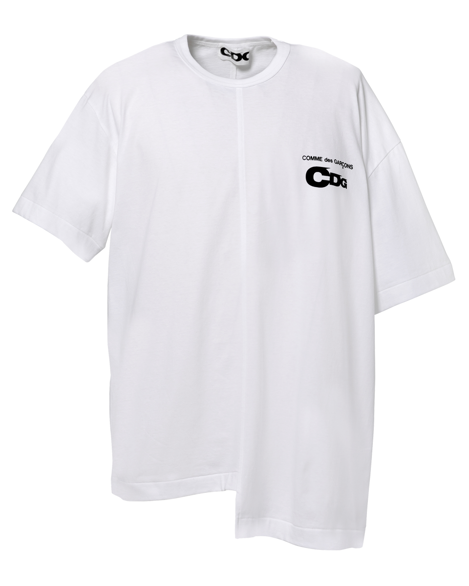 ASYMMETRIC SPLIT T-SHIRT - CDG BY COMME des GARÇONS OFFICIAL ASYMMETRIC SPLIT T-SHIRT - CDG BY COMME des GARÇONS OFFICIAL