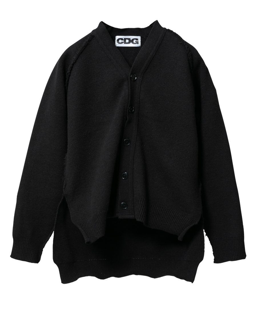 OUTSIDE SEAM LONG BACK CARDIGAN - CDG BY COMME des GARÇONS OUTSIDE SEAM LONG BACK CARDIGAN - CDG BY COMME des GARÇONS