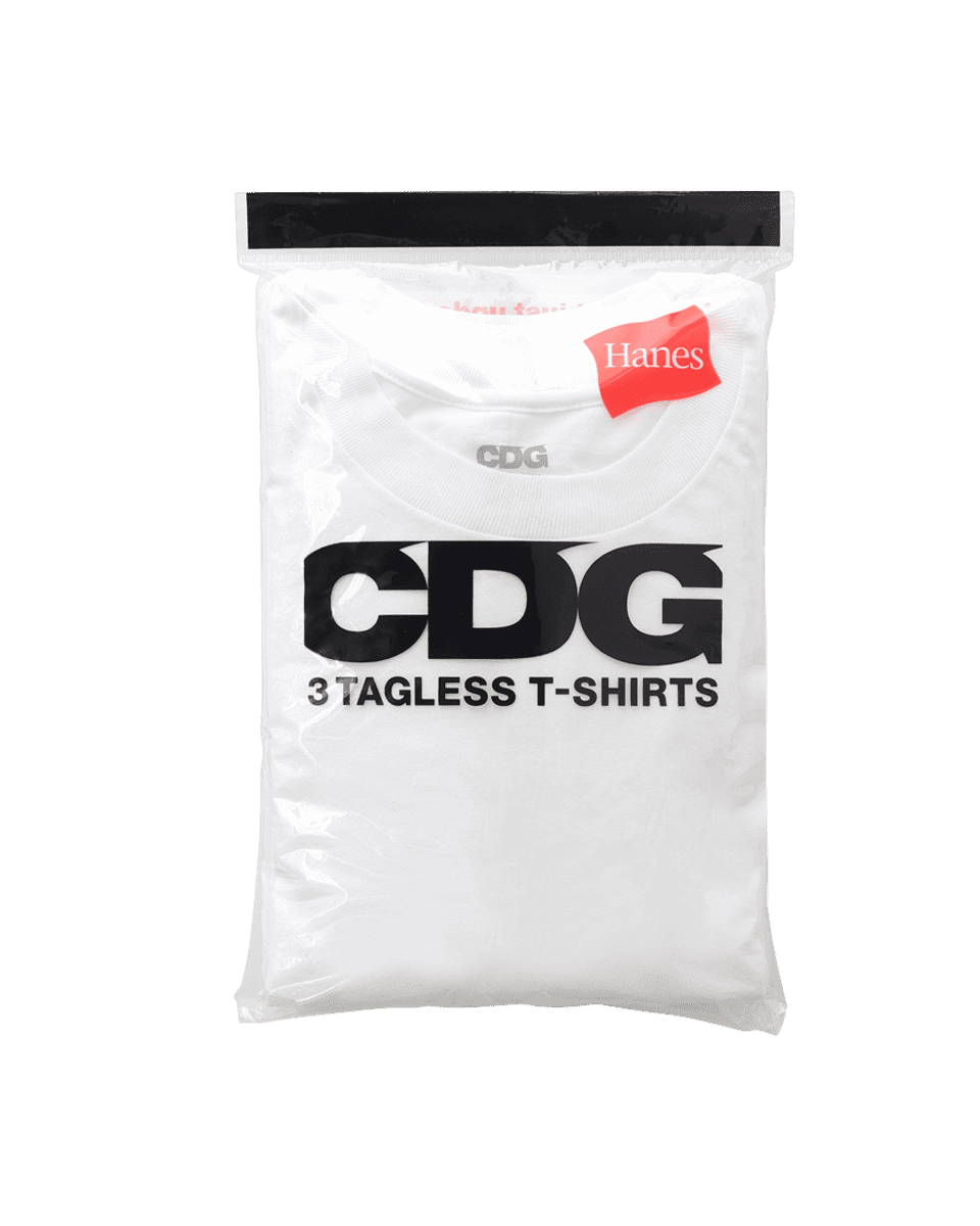 CDG HANES 3 TAGLESS T SHIRTS